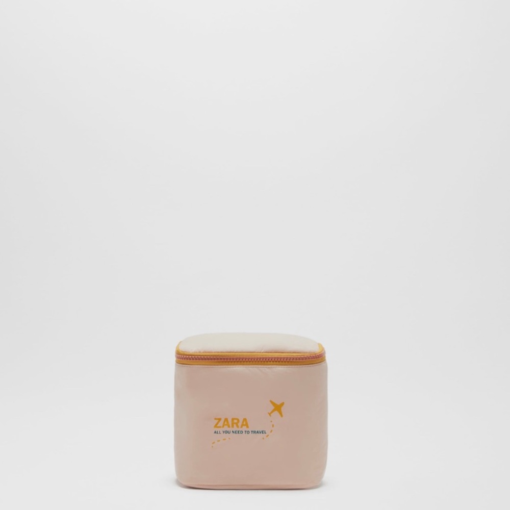 Zara Travel Toiletry Bag Pink (New with tag)